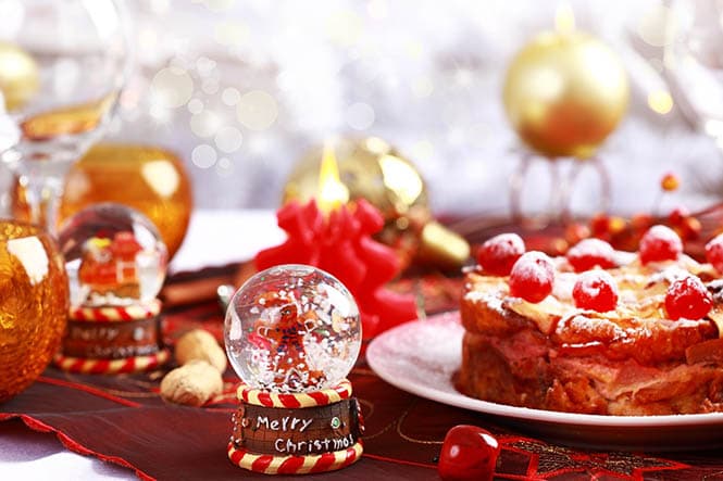 Catering en la cena de Navidad
