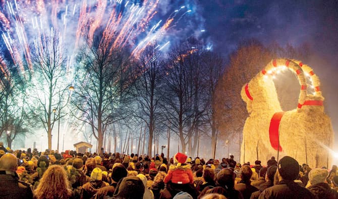 La cabra Yule en Gavle