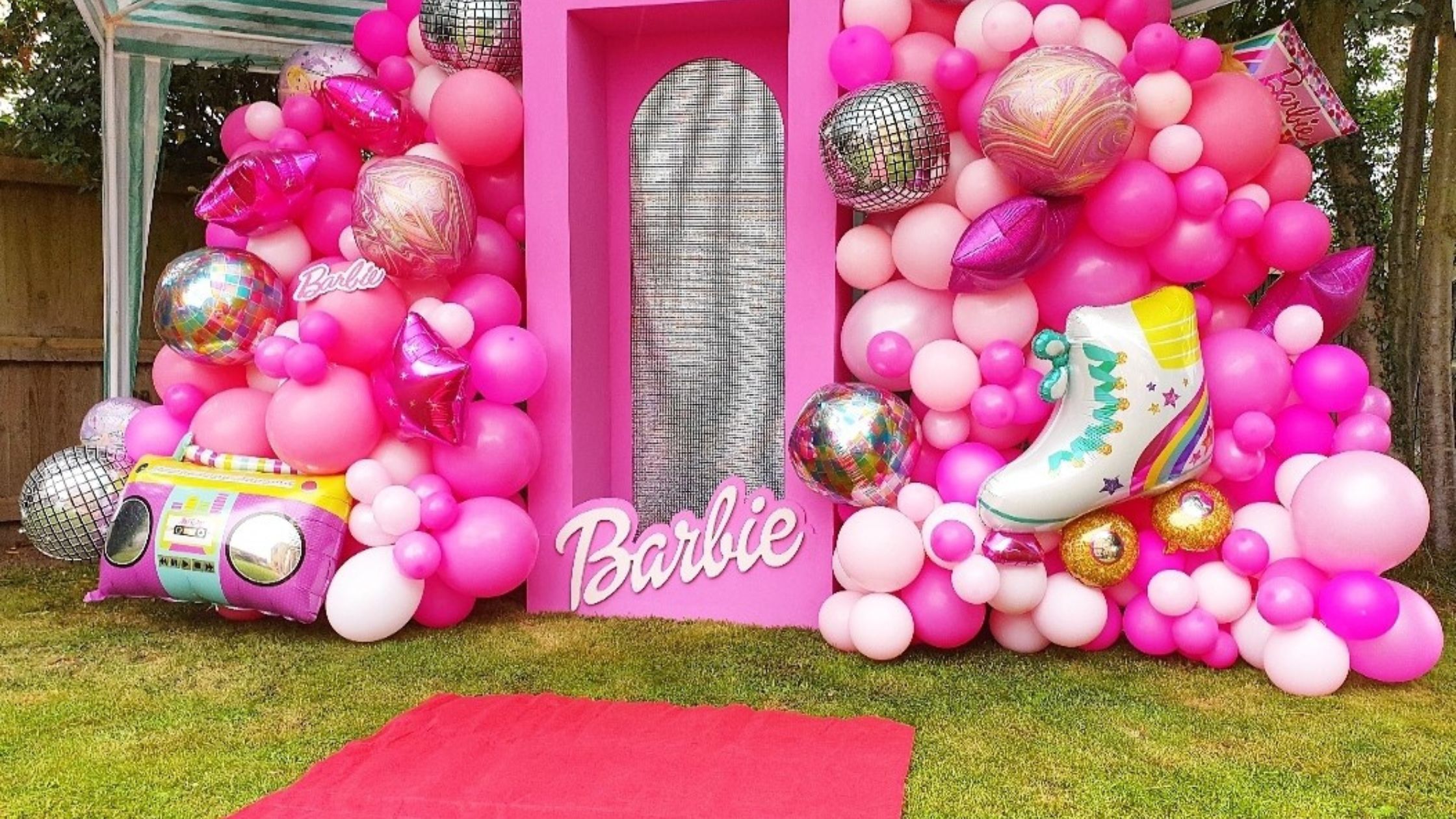 comunión con temática barbie 