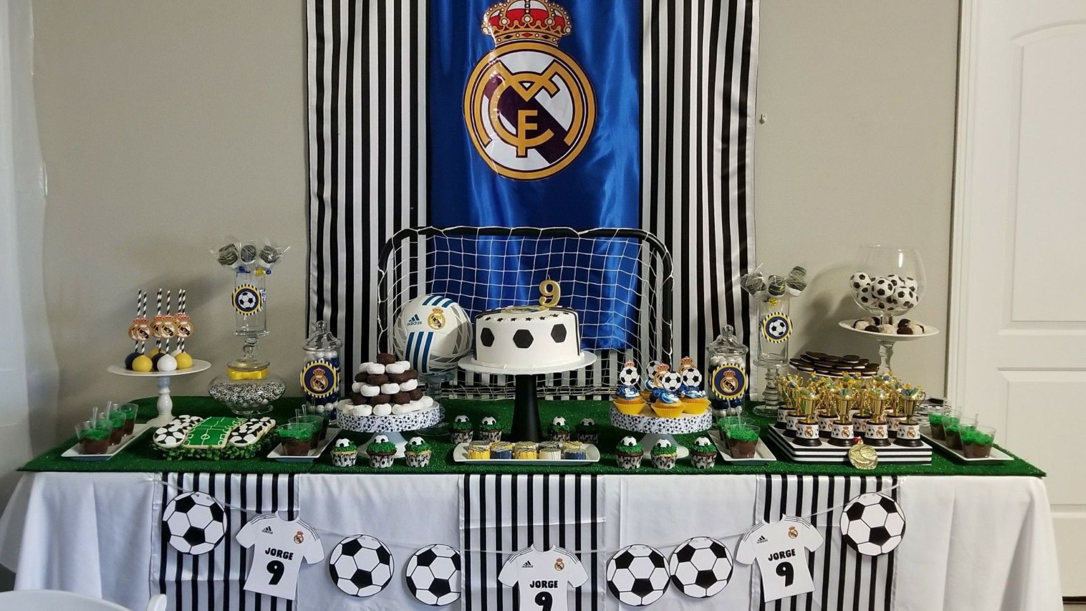 comunión con temática de fútbol